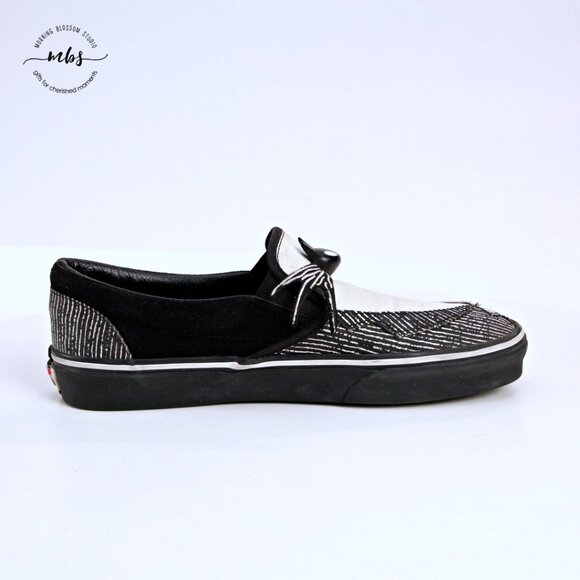 Vans Nightmare Before Christmas Jack Skellington‎ Slip Ons Black White Men 10 main image 5
